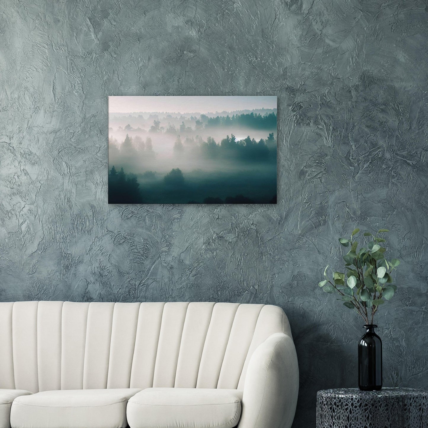 Mystical Foggy Forest Wall Art