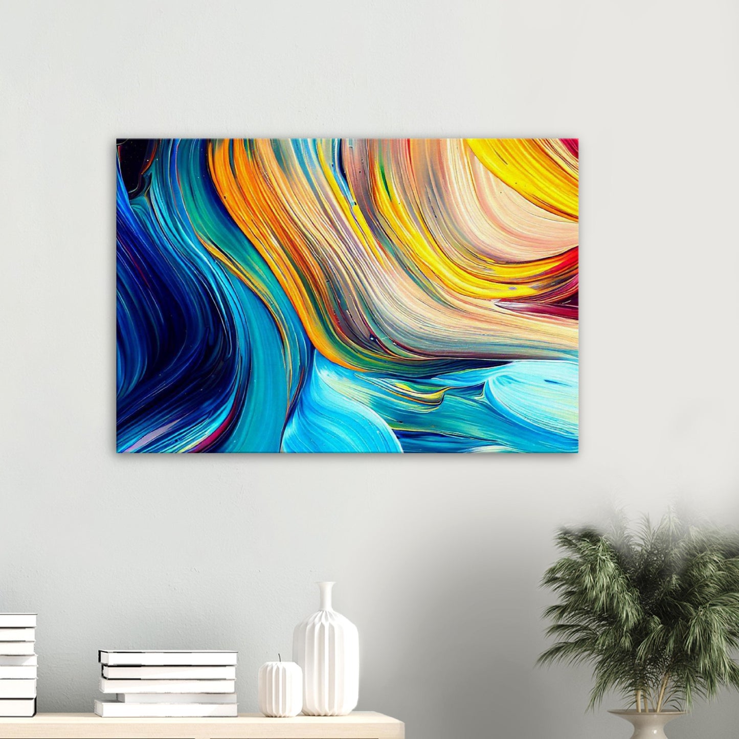 Vibrant Acrylic Abstract Wall Art