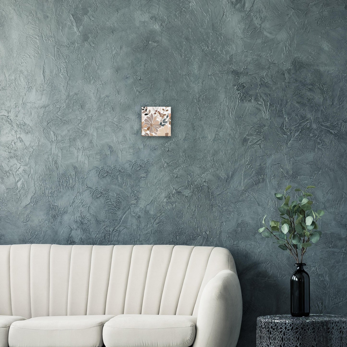 Boho Rustic Neutral Floral Wall Art