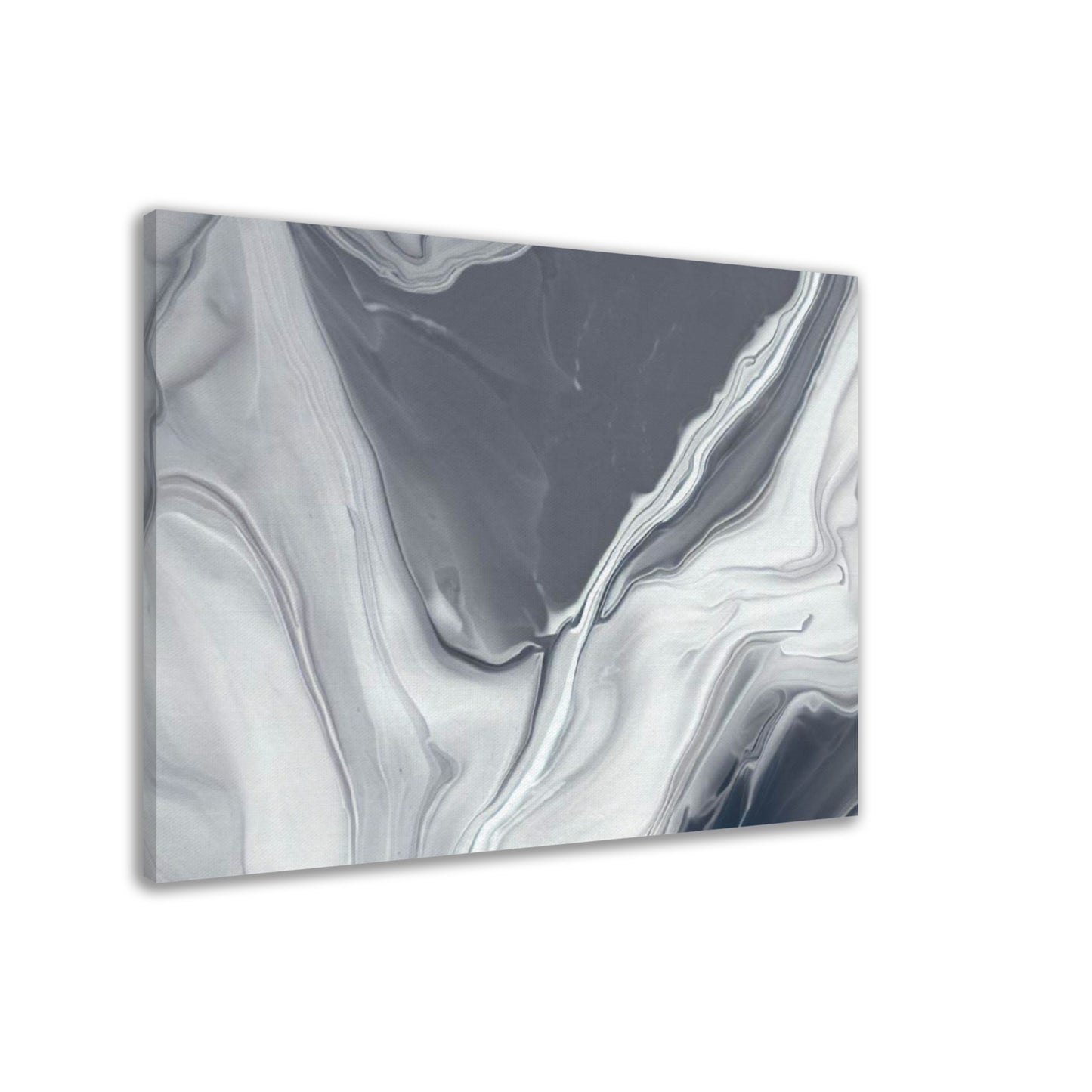 Abstract Grey & White Marble Wall Art