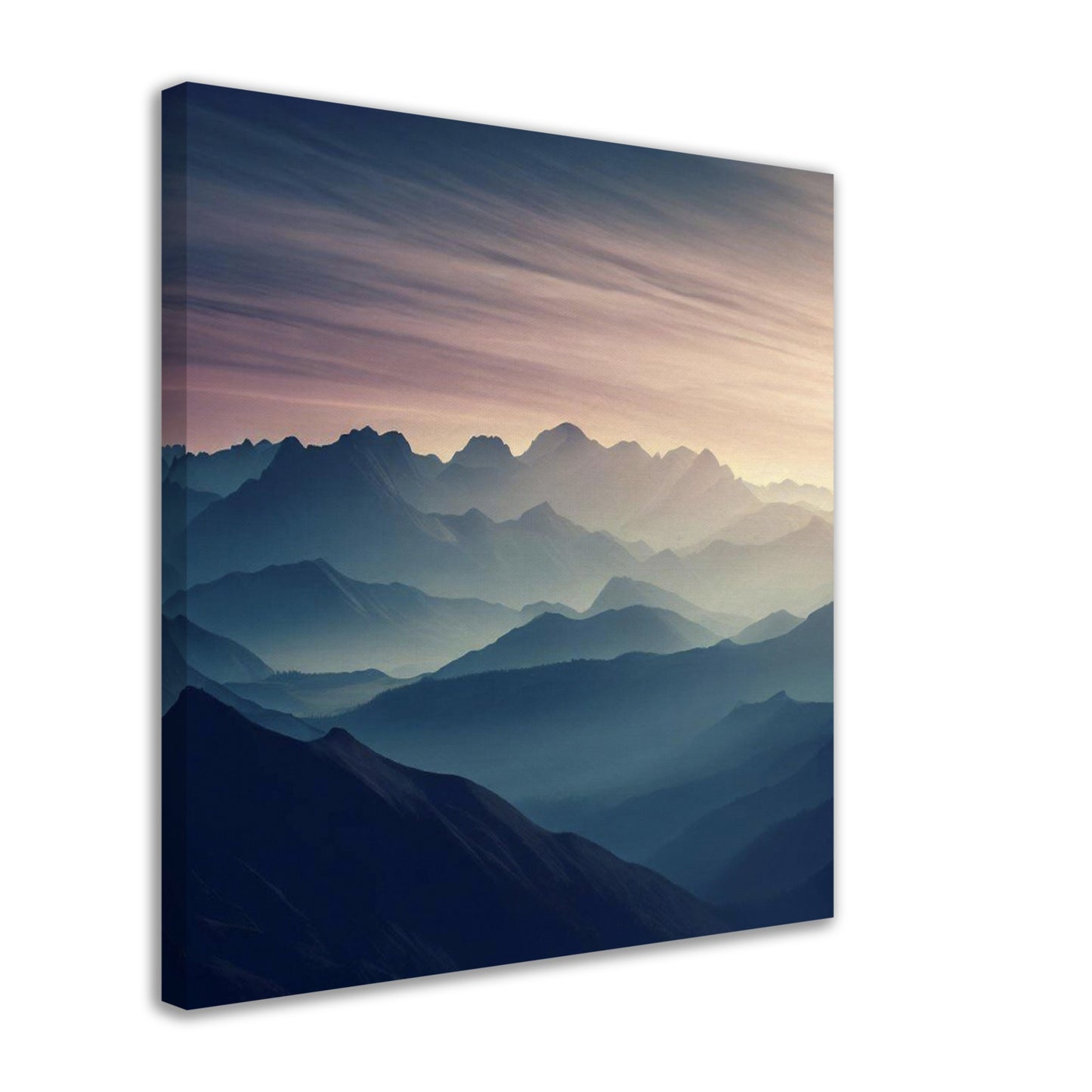 Majestic Sunrise Mountain Range Wall Art