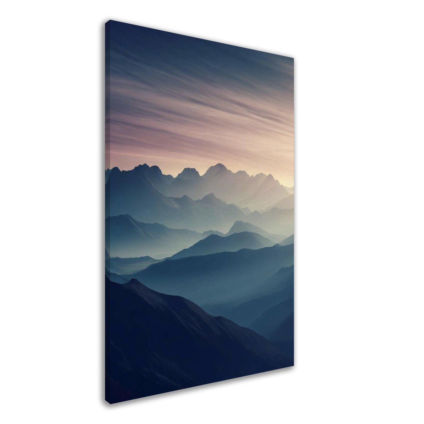 Majestic Sunrise Mountain Range Wall Art