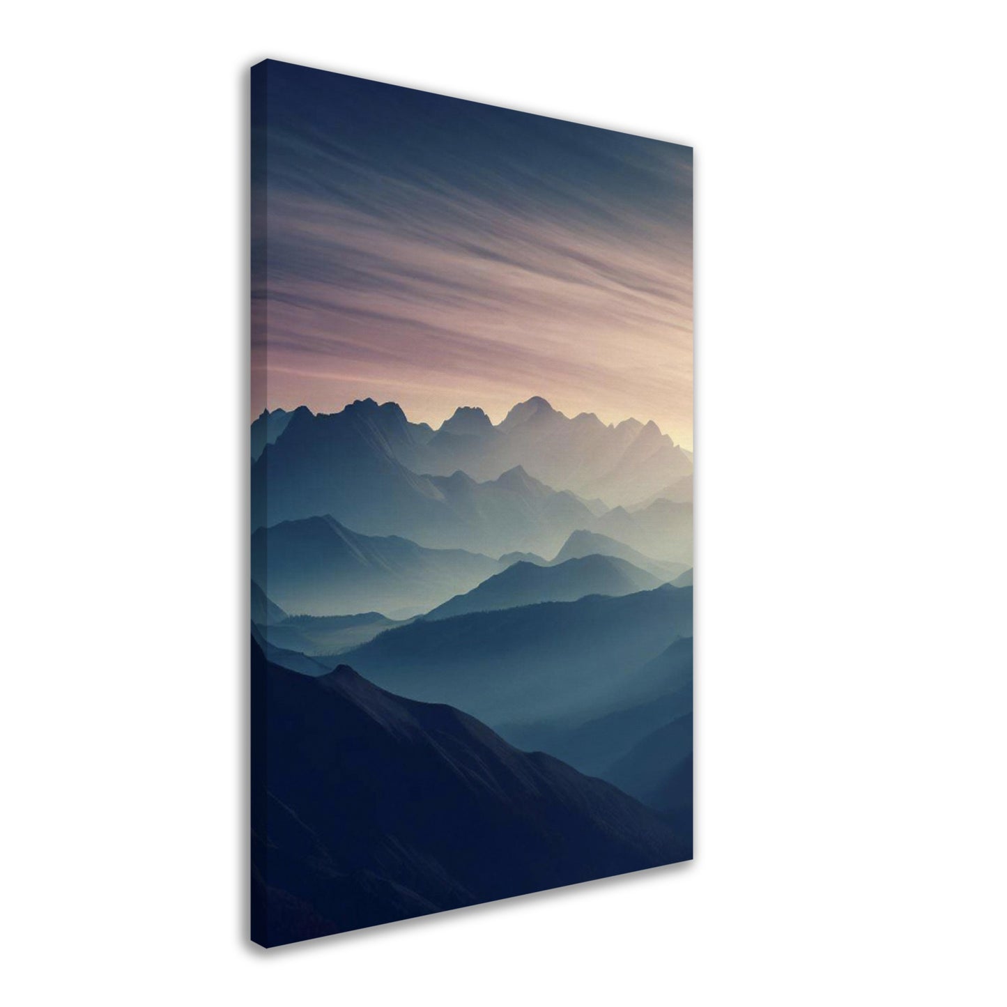 Majestic Sunrise Mountain Range Wall Art