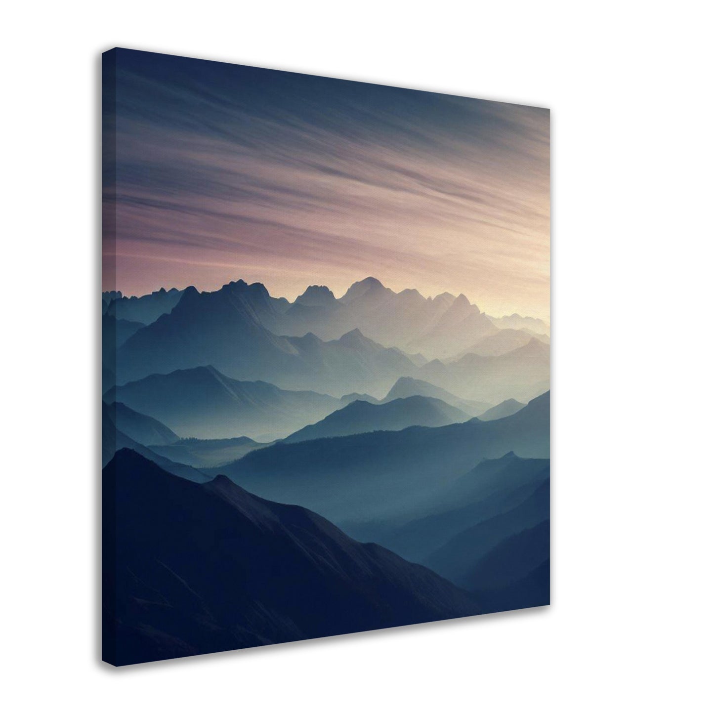 Majestic Sunrise Mountain Range Wall Art