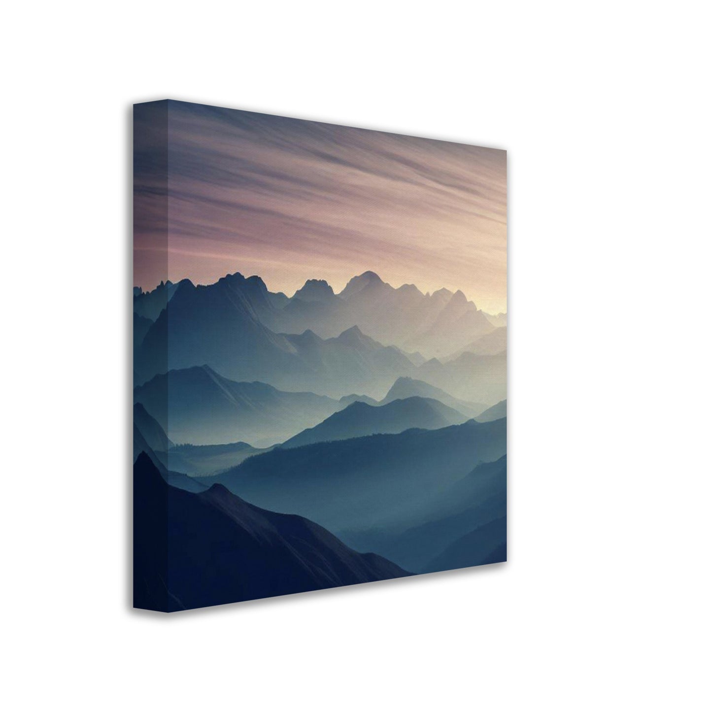 Majestic Sunrise Mountain Range Wall Art