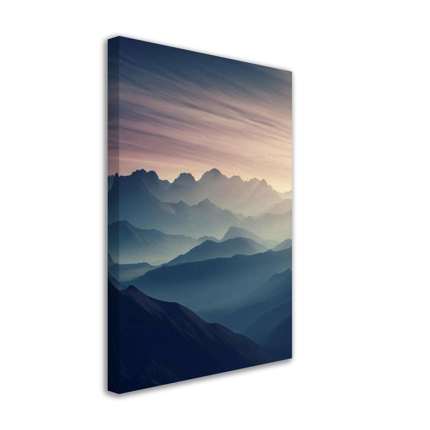 Majestic Sunrise Mountain Range Wall Art