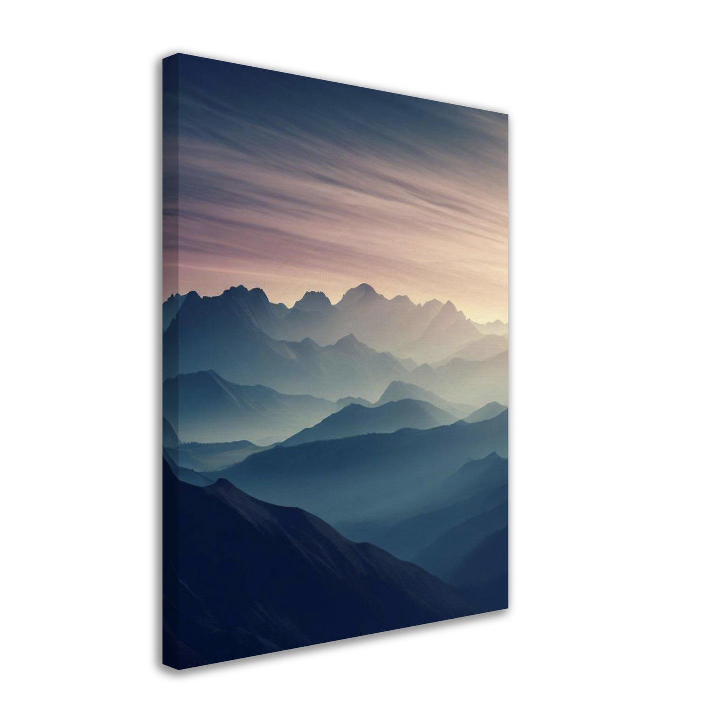 Majestic Sunrise Mountain Range Wall Art