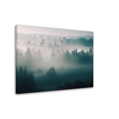 Mystical Foggy Forest Wall Art