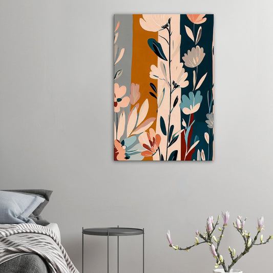 Boho Blue Blossom Wall Art