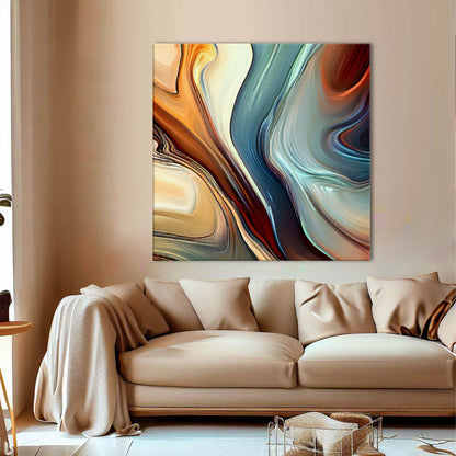 Modern Abstract Earth Tone Wall Art