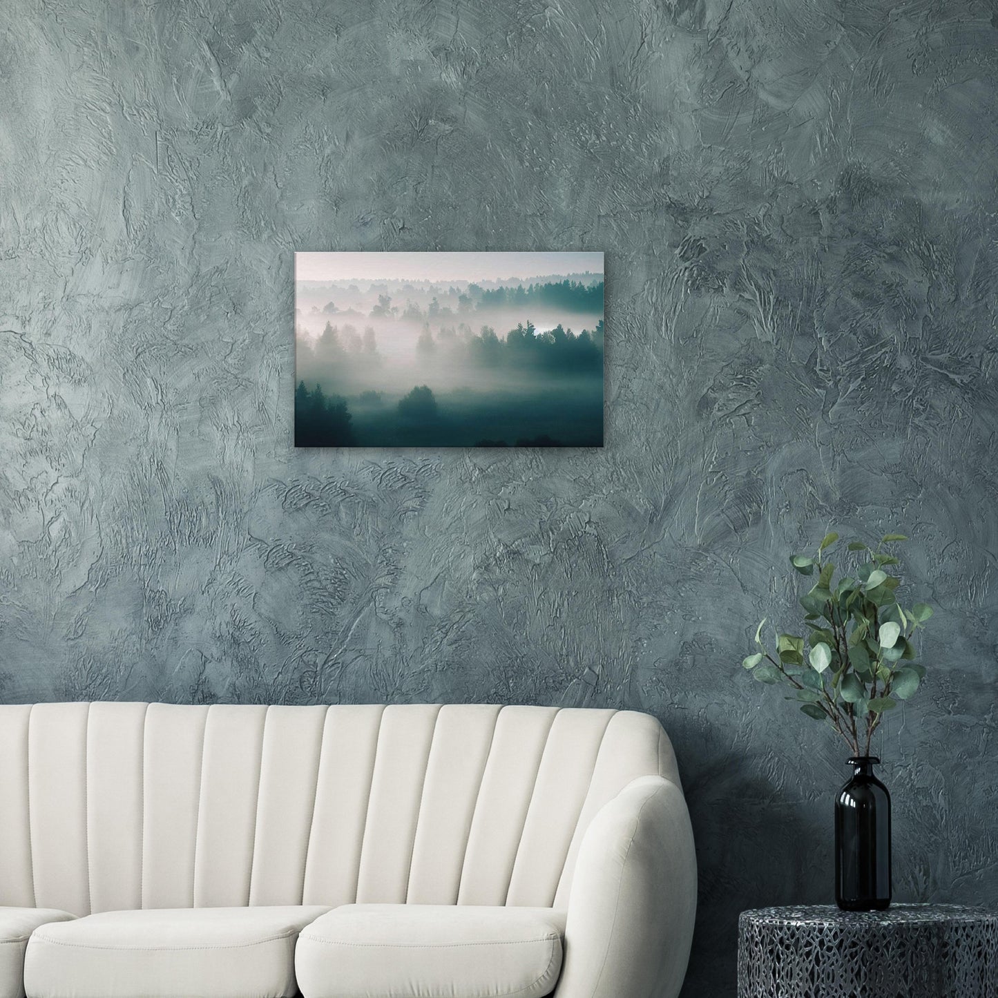 Mystical Foggy Forest Wall Art