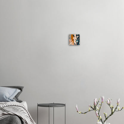 Boho Blue Blossom Wall Art