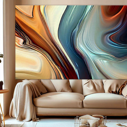 Modern Abstract Earth Tone Wall Art