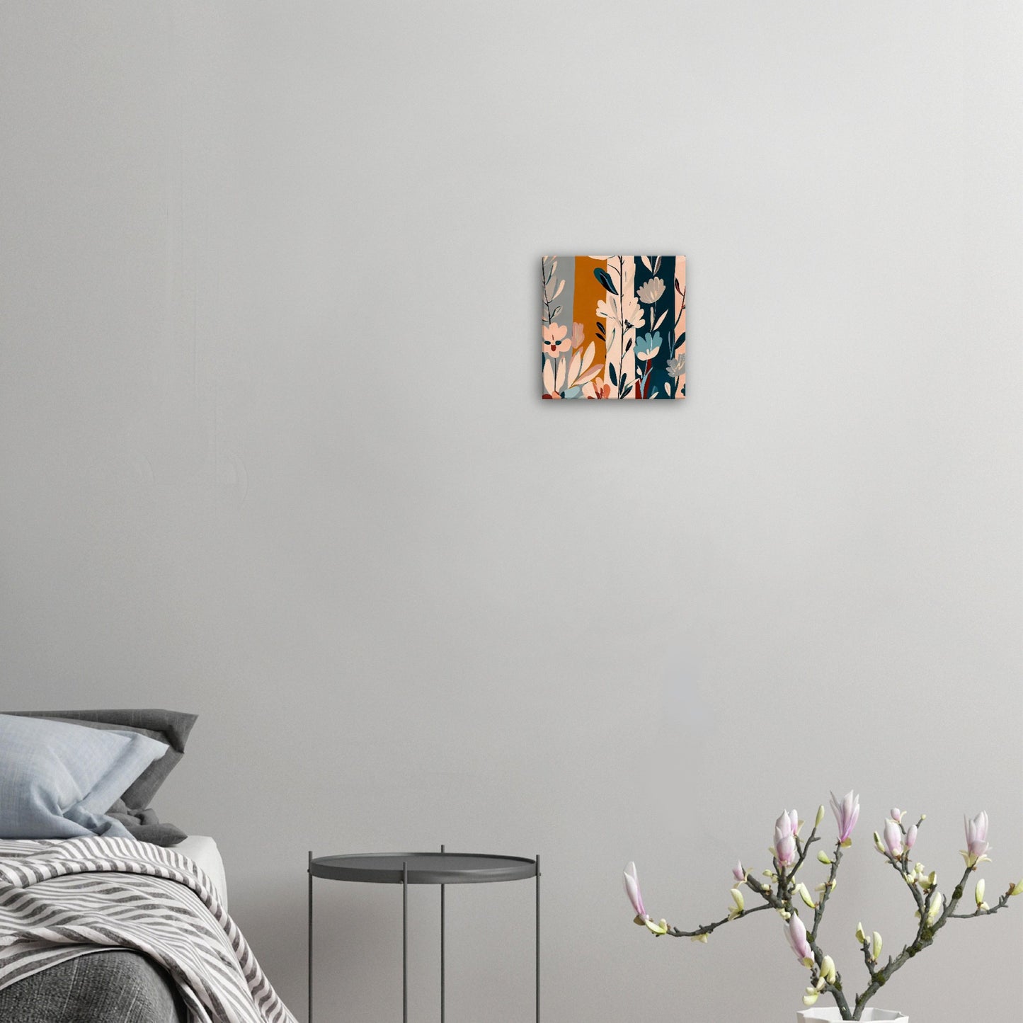 Boho Blue Blossom Wall Art