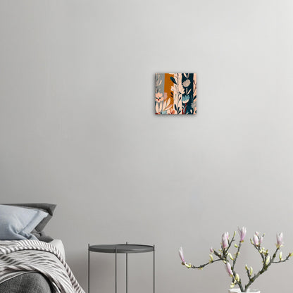Boho Blue Blossom Wall Art