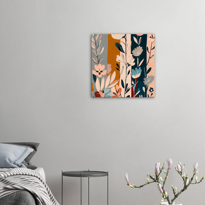 Boho Blue Blossom Wall Art