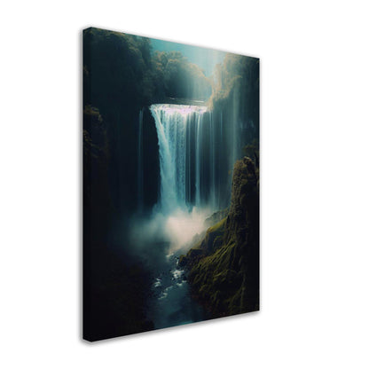 Enchanting Forest Waterfall Wall Art