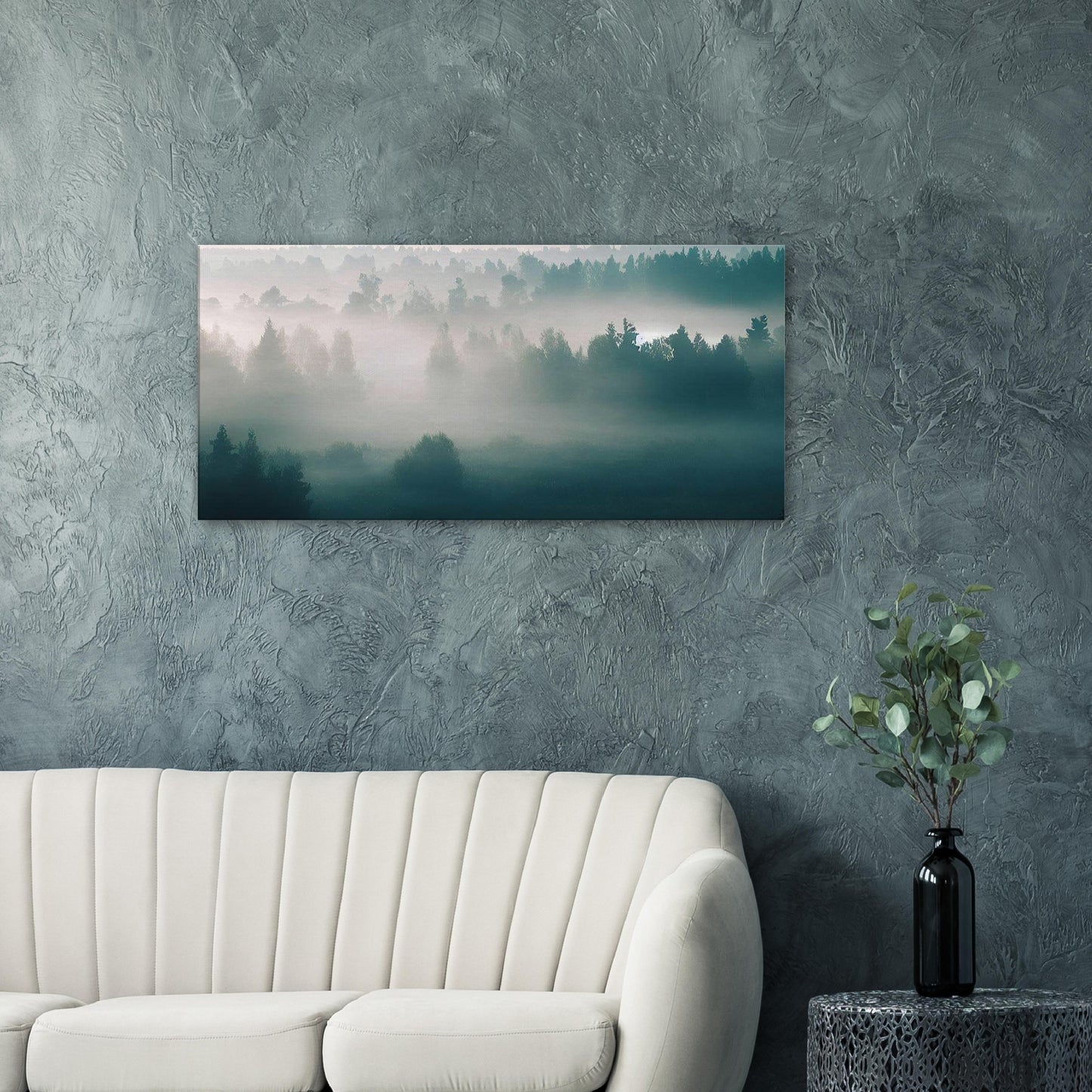 Mystical Foggy Forest Wall Art