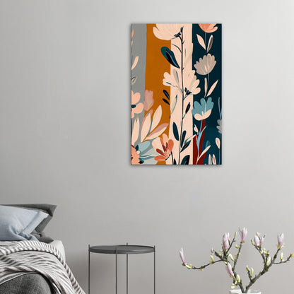 Boho Blue Blossom Wall Art