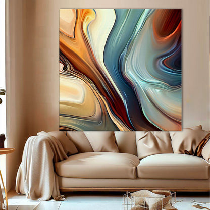Modern Abstract Earth Tone Wall Art