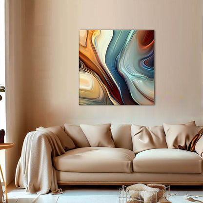 Modern Abstract Earth Tone Wall Art