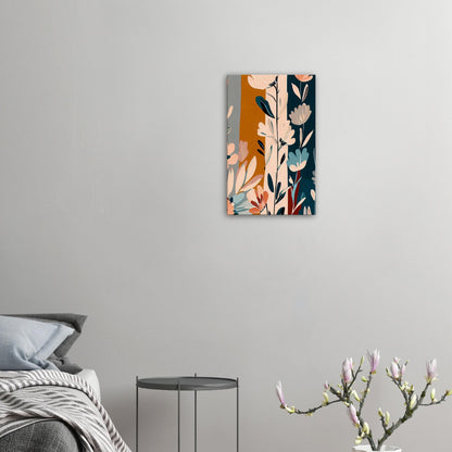 Boho Blue Blossom Wall Art